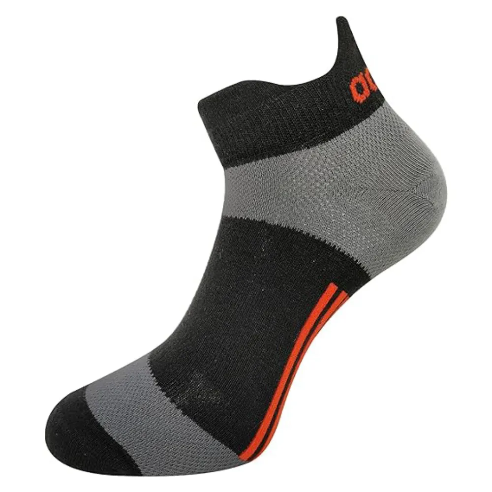 Adidas Men's Flat Knit Low Cut Socks (Charcoal/Colligative Navy/Black)