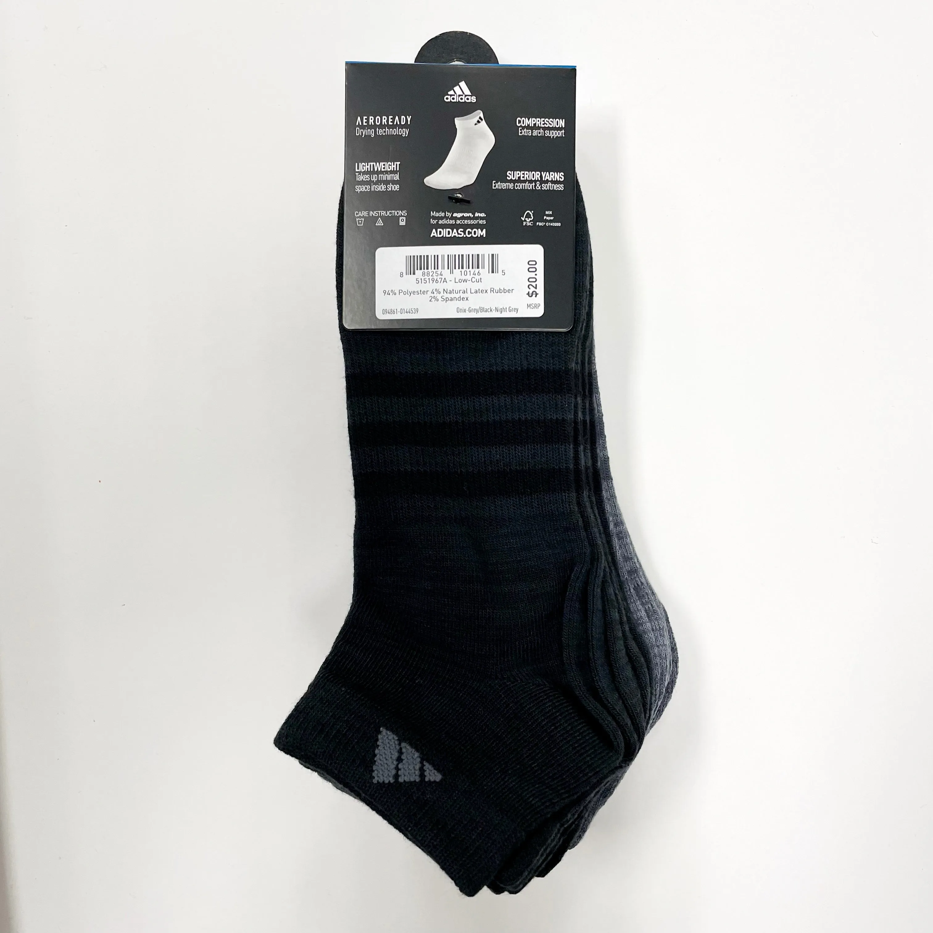 Adidas Men's Superlite low-cut 6 pairs socks