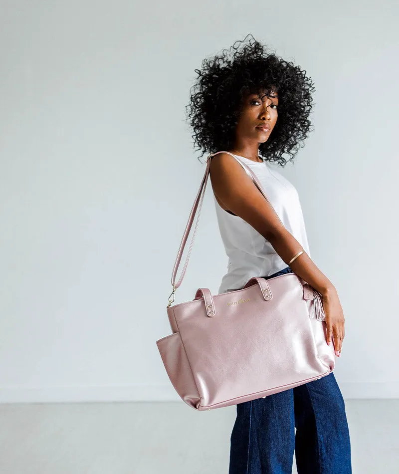 Aquila Tote Bag - Pink Metallic