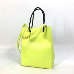 BALENCIAGA Tote Bag 568817 leather yellow Shoulder Bag Crossbody Shopping tote XS Women