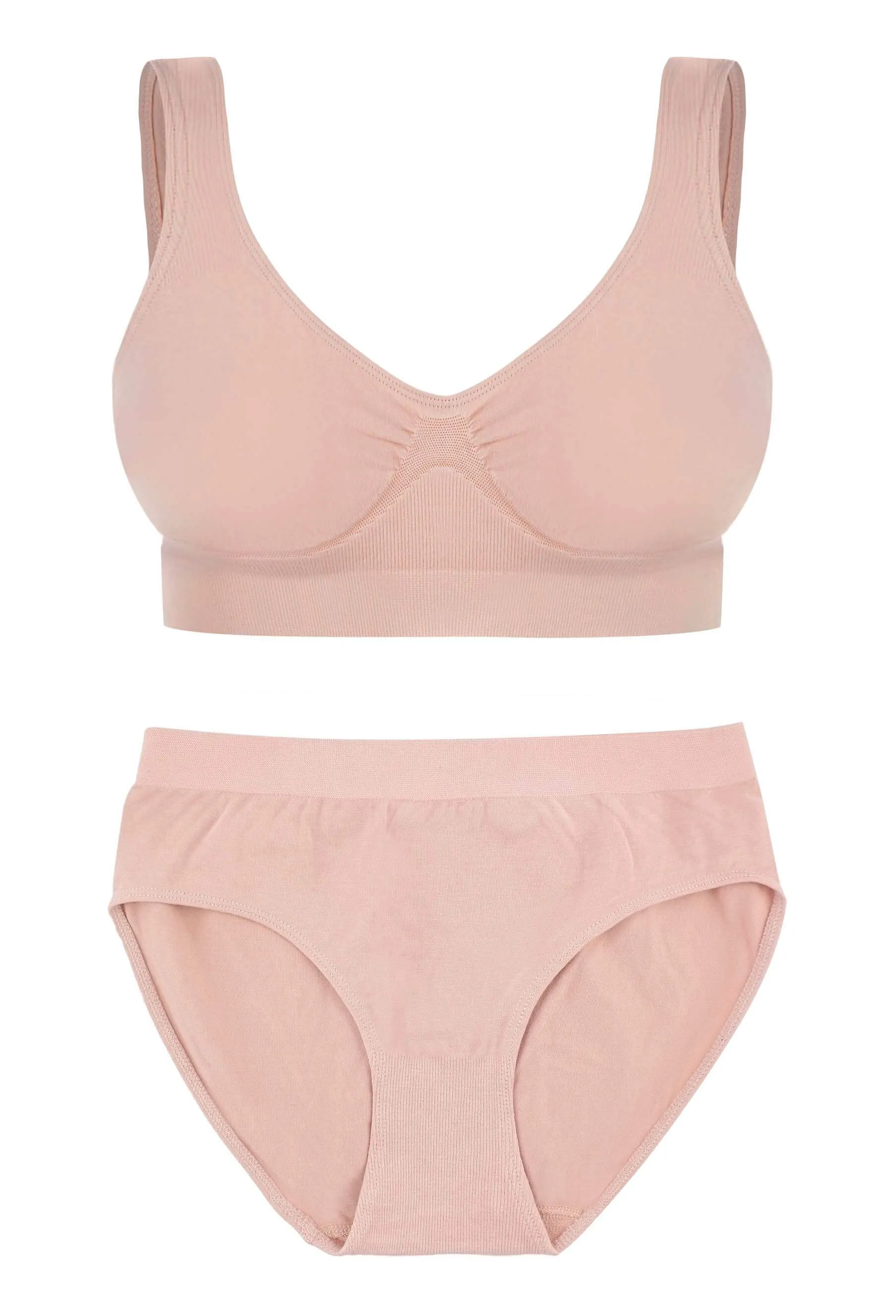 Bamboo Pull On Sleep Bra and High Cut Set