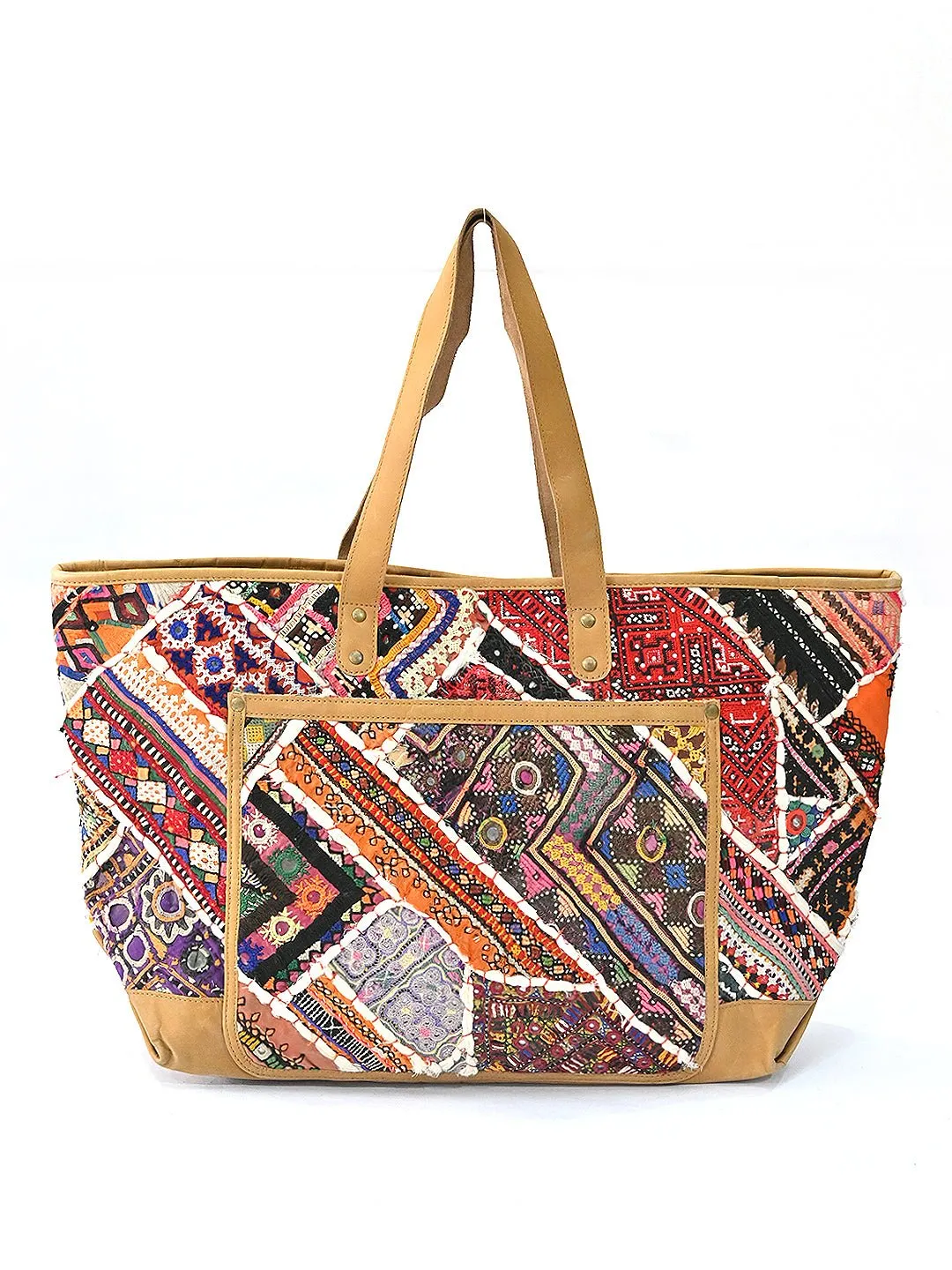 BARREN - VINTAGE FABRIC  PATCHWORK  HAND BAG