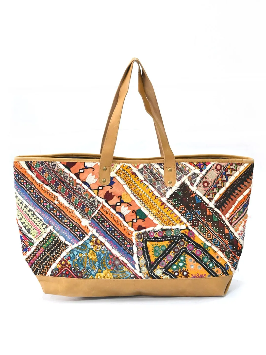 BARREN - VINTAGE FABRIC  PATCHWORK  HAND BAG