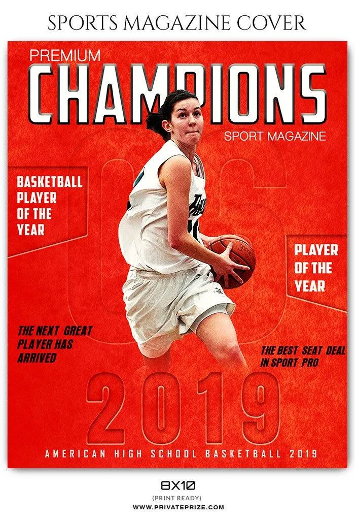 Basketball Sports Photography Magazine Cover