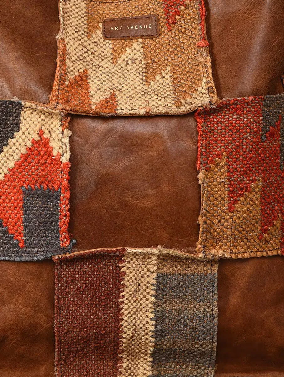 BEHOOVE - KILIM & LEATHER PATCHWORK HAND BAG