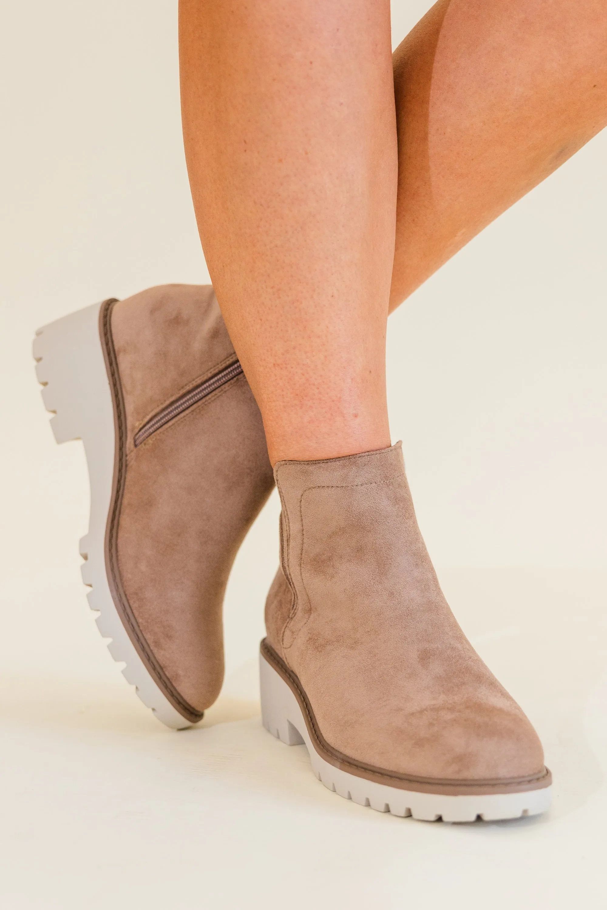 Bet Your Boots Booties, Taupe