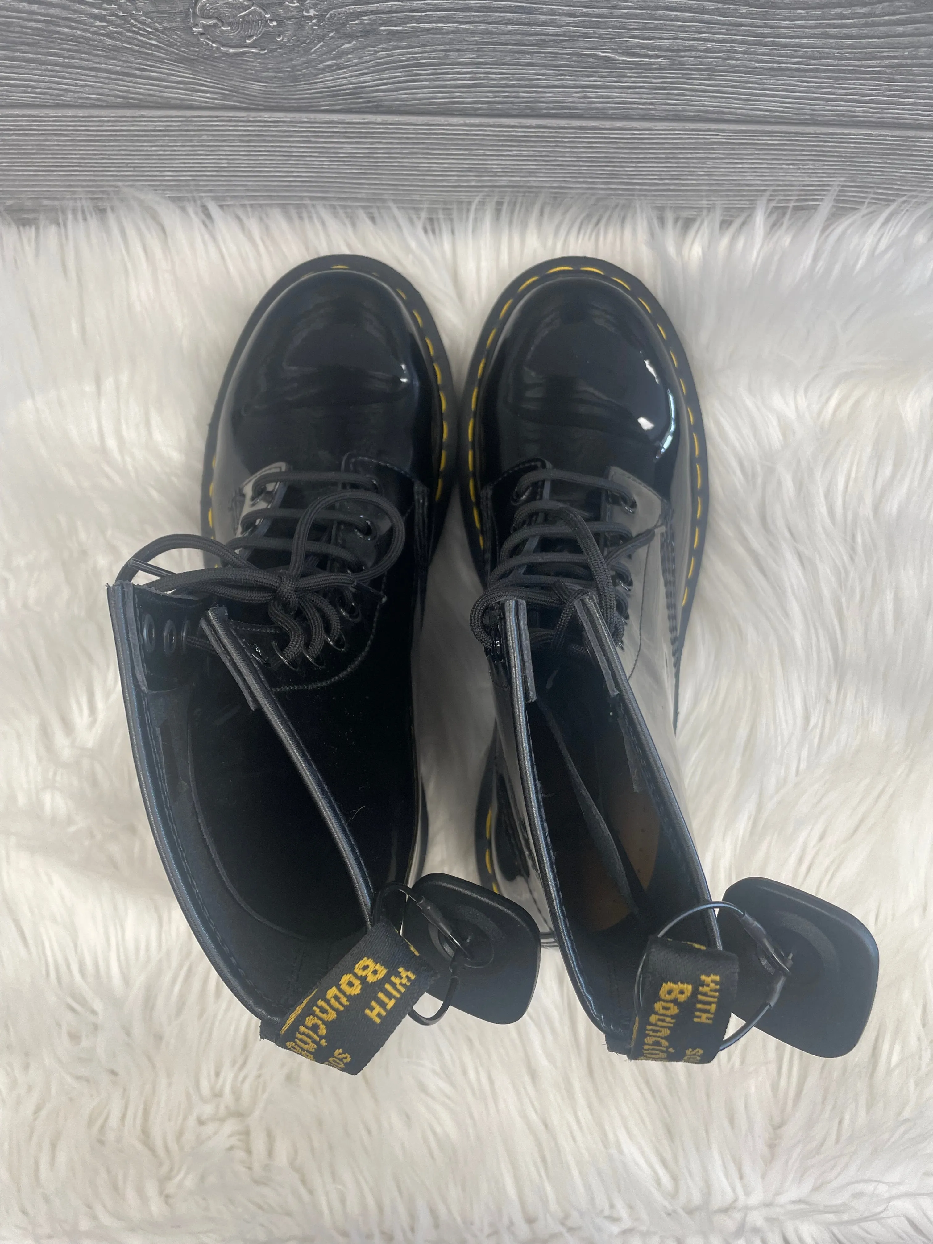 Black Boots Combat Dr Martens, Size 10