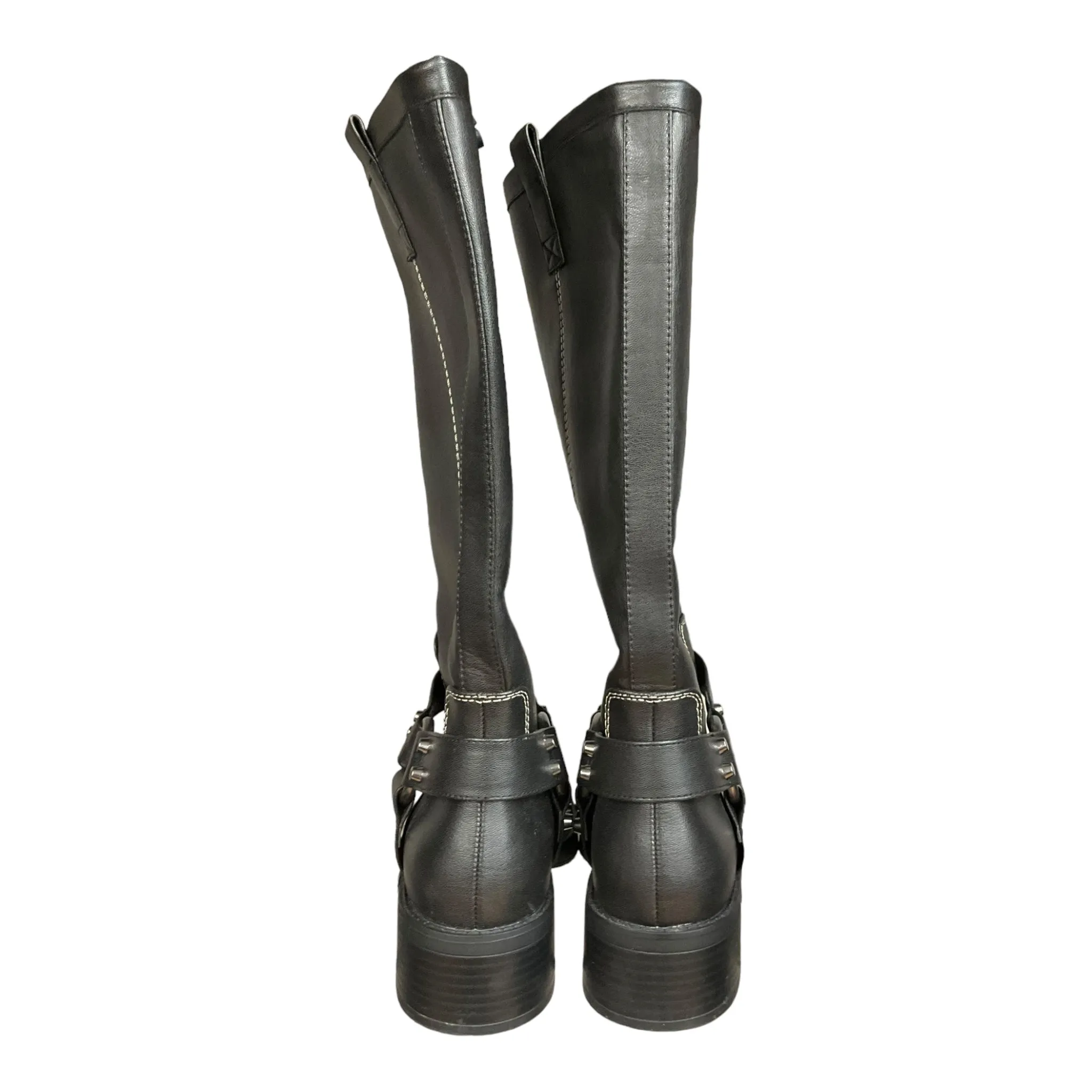 Black Boots Knee Heels Zara, Size 8.5