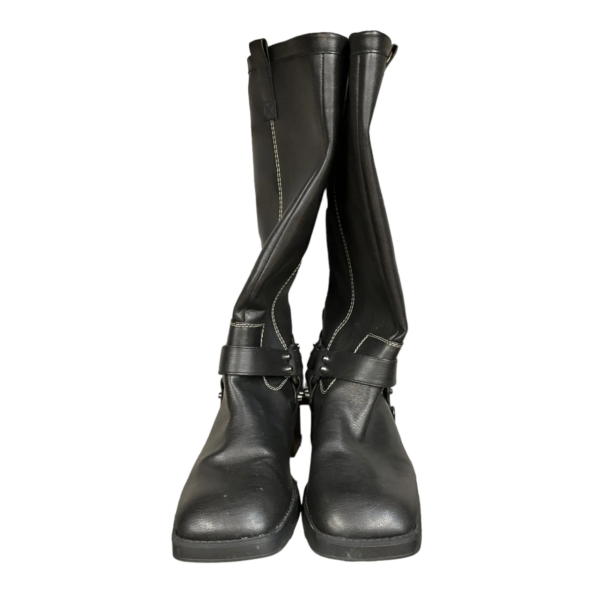 Black Boots Knee Heels Zara, Size 8.5