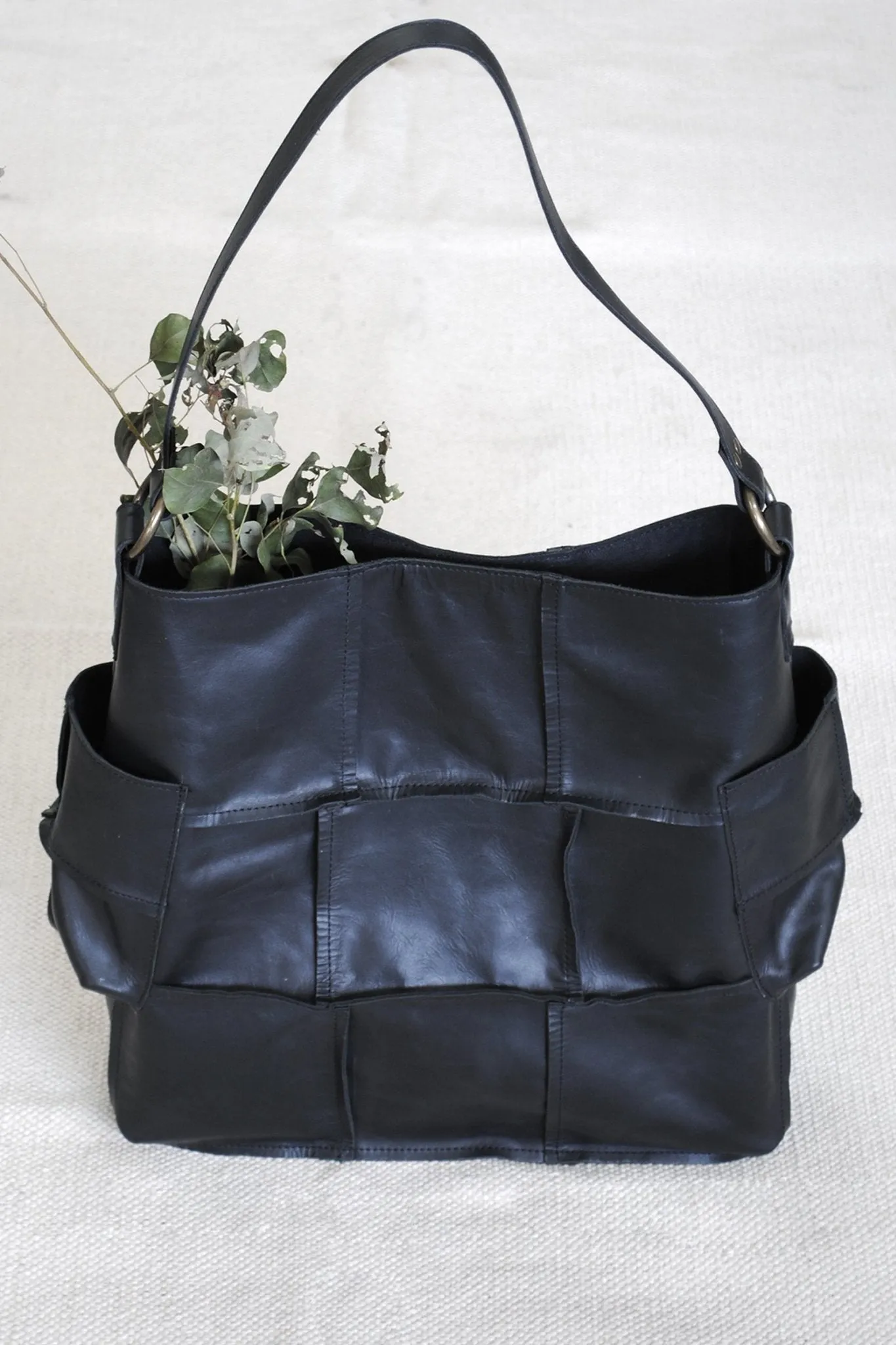 BLAZON - LEATHER PATCHWORK HAND BAG