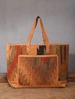 BLINK - KILIM & LEATHER HAND BAG