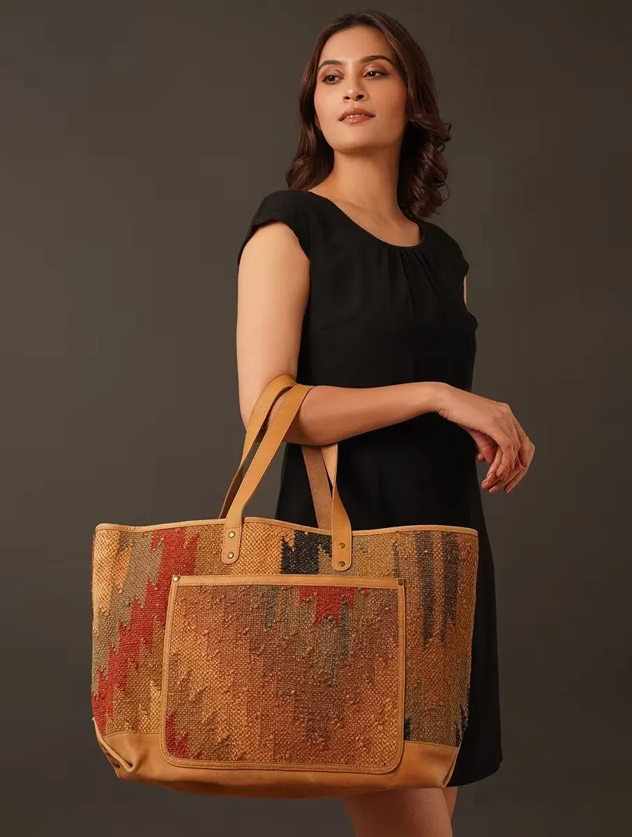 BLINK - KILIM & LEATHER HAND BAG