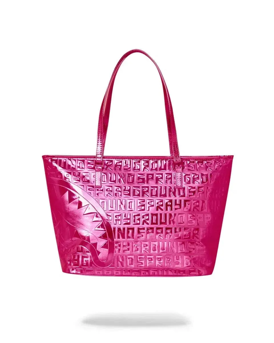 borsa pink offended tote bag rosa