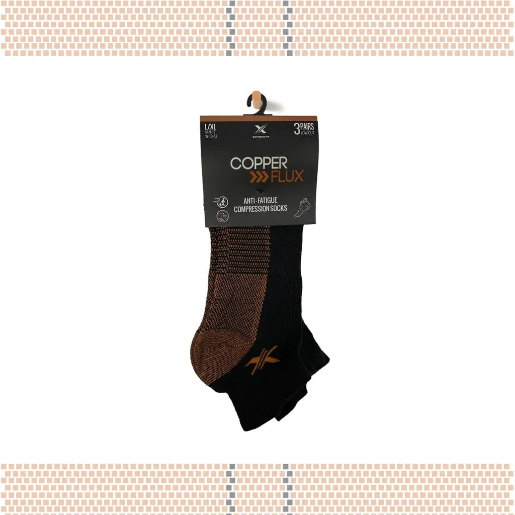 Copper-Infused Compression Socks - Low Cut (3-Pairs)