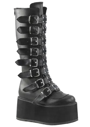 DAMNED 318 Obsession Black Platform Boots