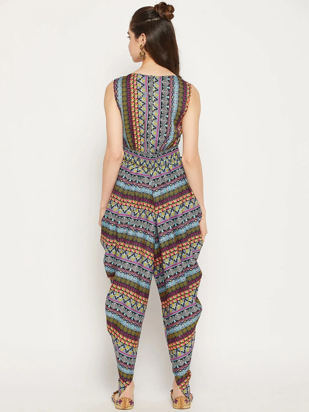 Elasticated Ethnic Dhoti Jumpsuit