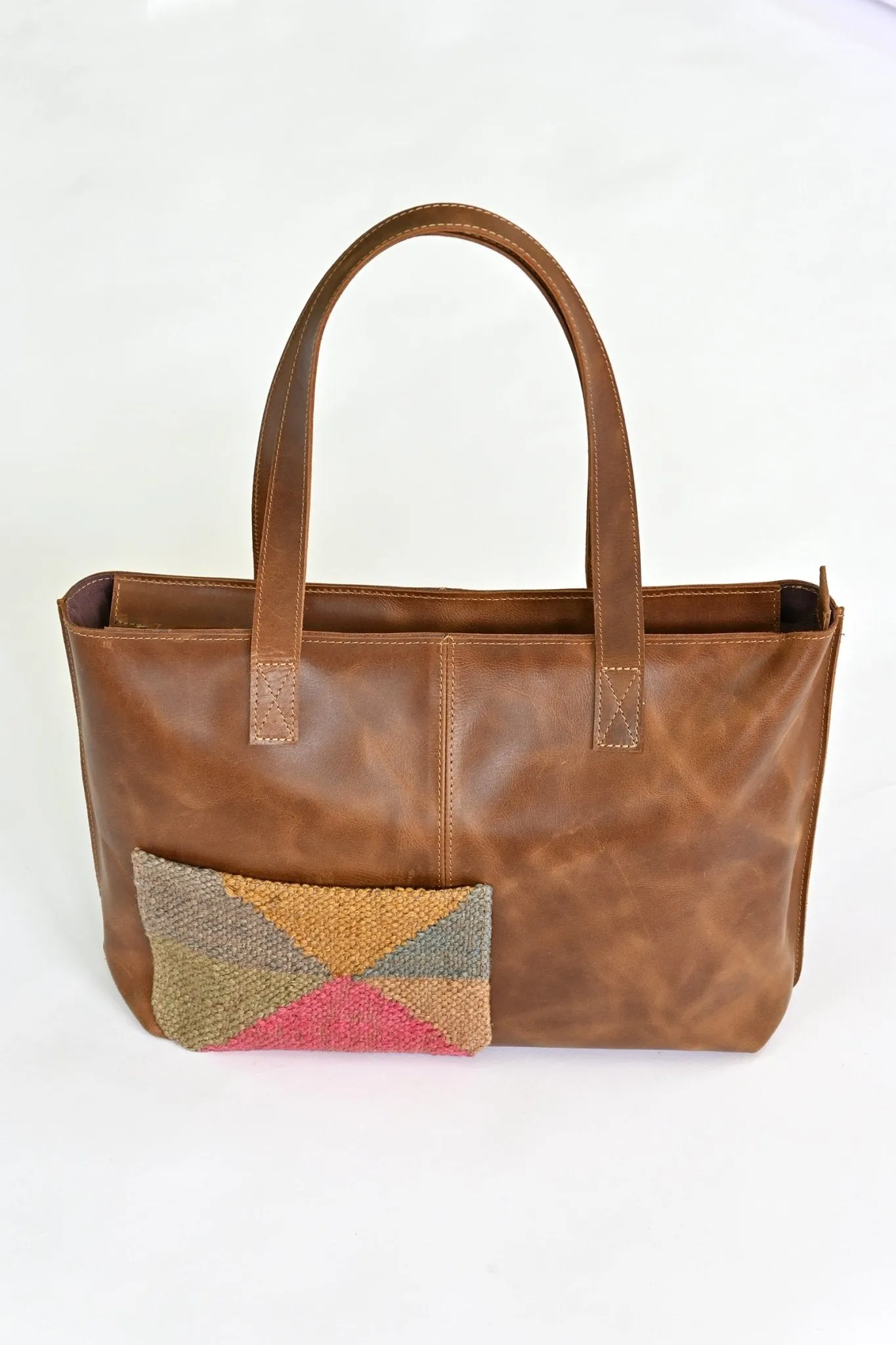 EZRA  - LEATHER HAND BAG