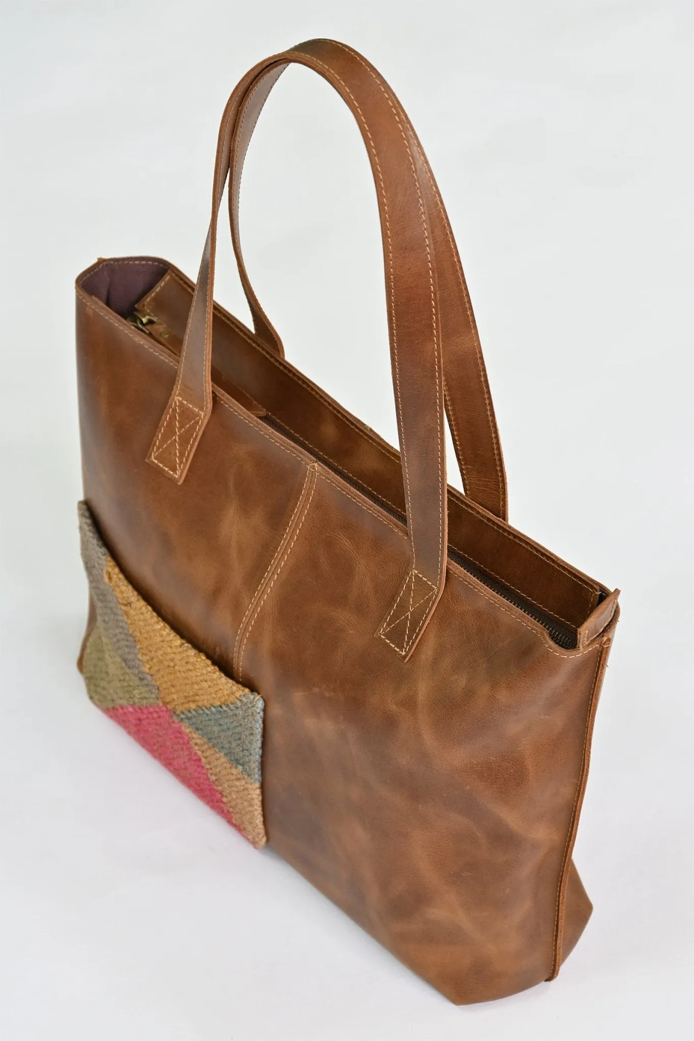 EZRA  - LEATHER HAND BAG