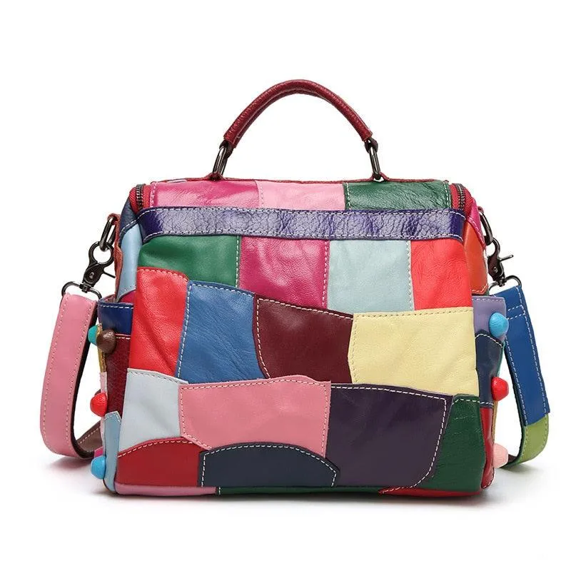 Farid Patchwork Leather Tote Bag