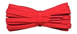 Flat 6 mm Red Shoe Laces for Trainers and Sports Shoes.