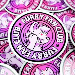 FURRY FAN CLUB MEME STICKER