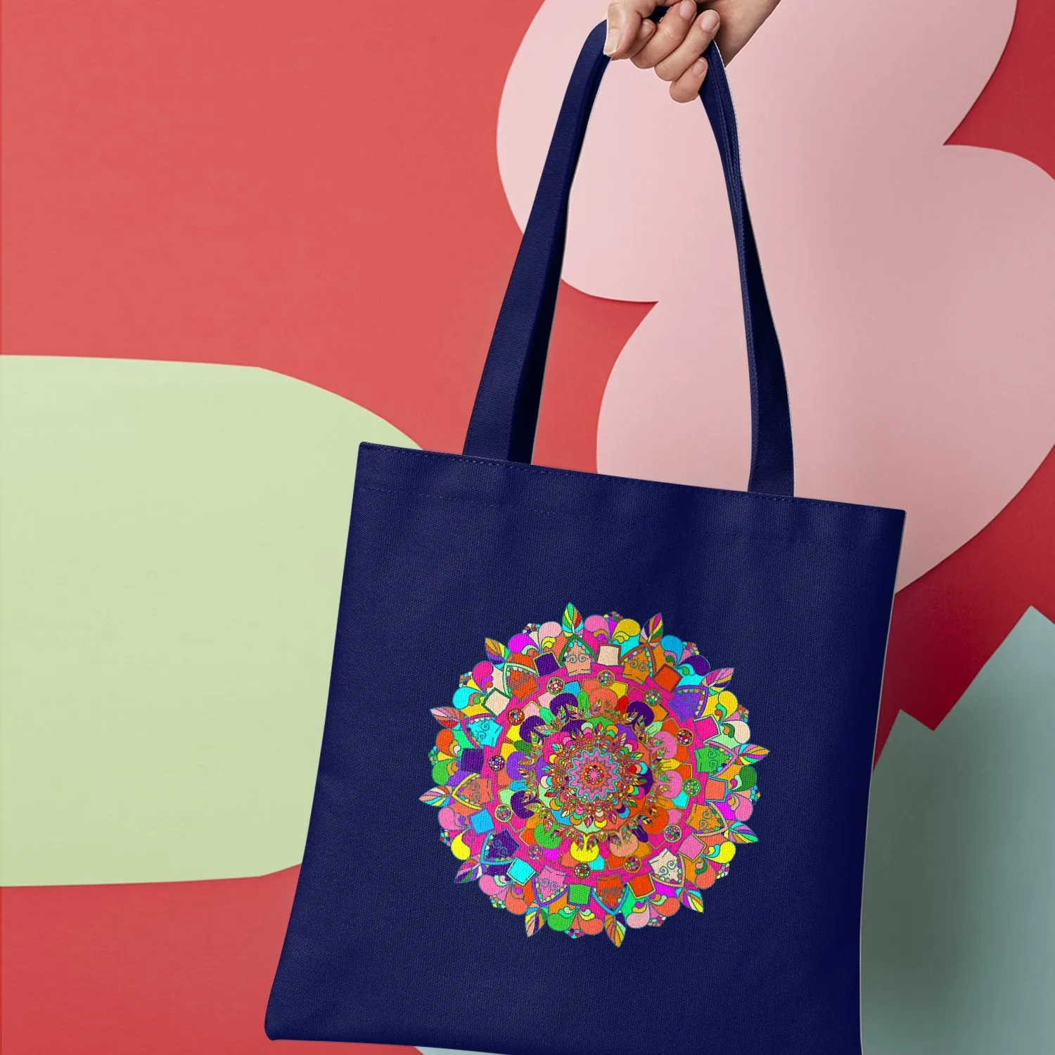 Hand-Drawn Mandala Art Cotton Bag - Stunning Design