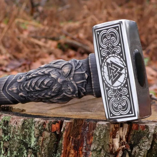 Hand Forged Odin Hammer