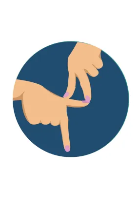 Hand Sign Button