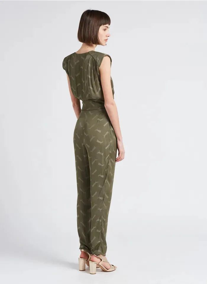 LT Ane Dark Green Jumpsuit