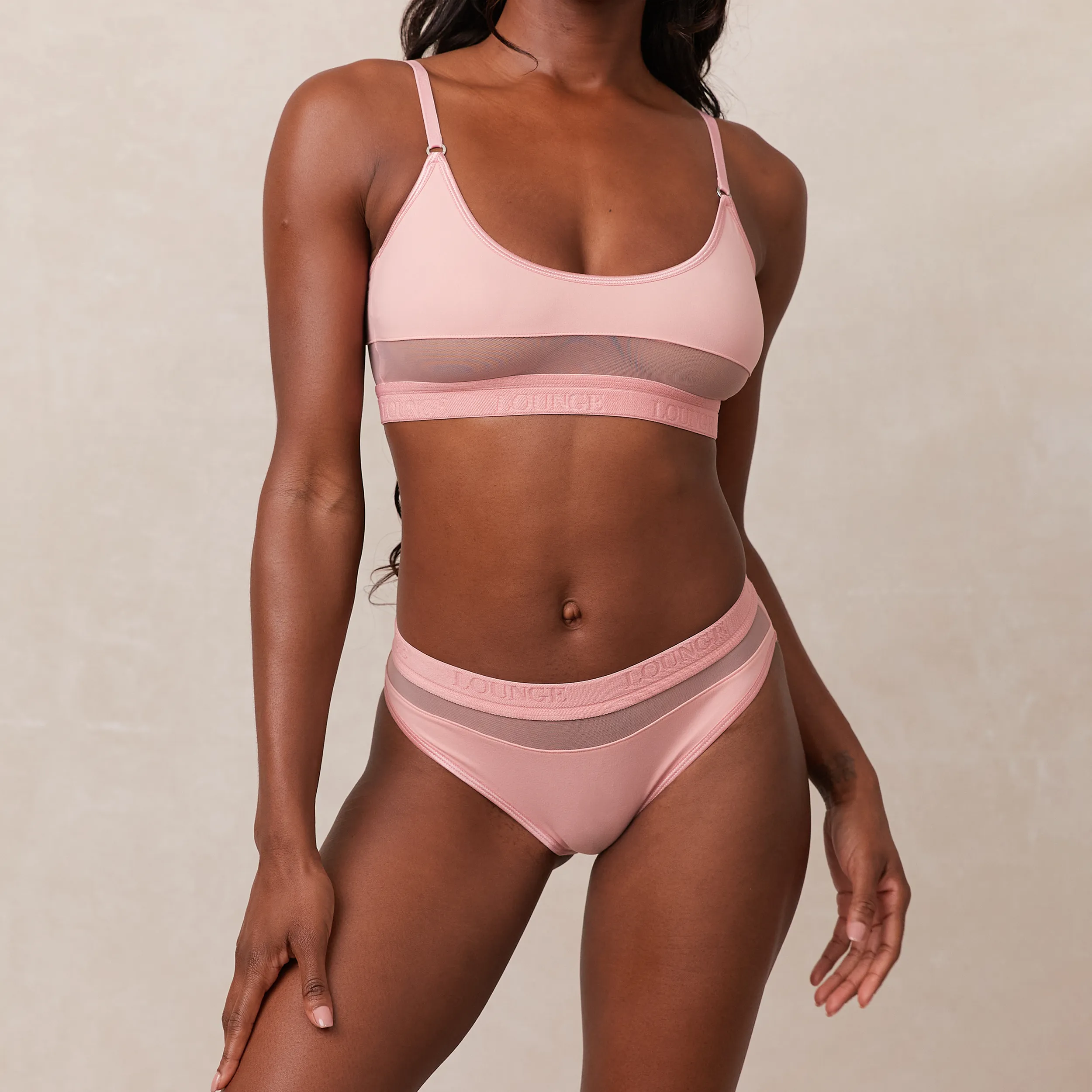 Mesh Bra  - Pink