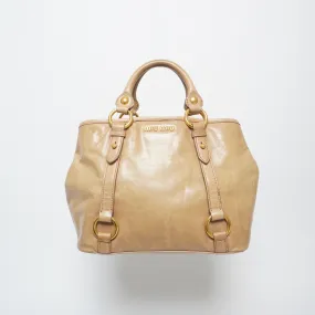 MIU MIU LEATHER HAND BAG