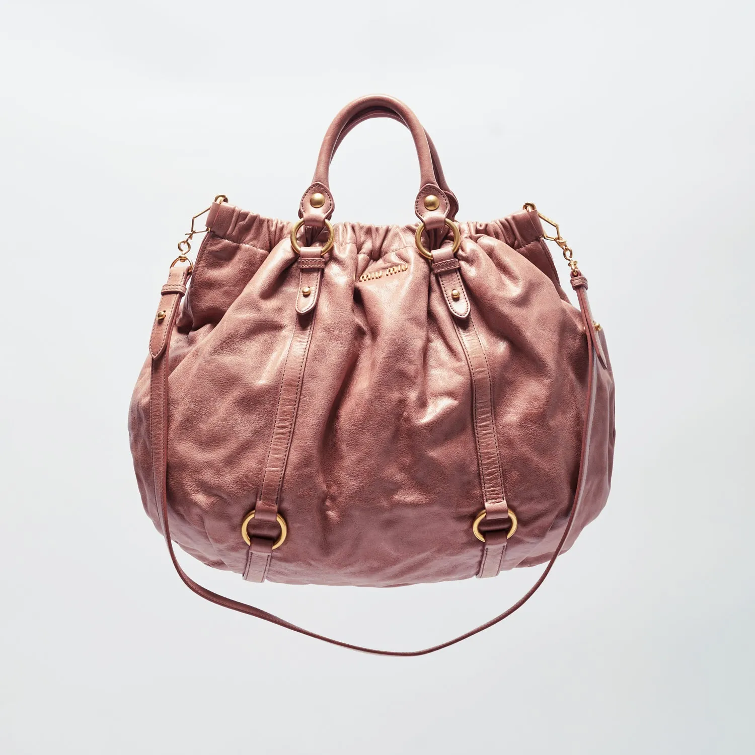 MIU MIU LEATHER HAND BAG