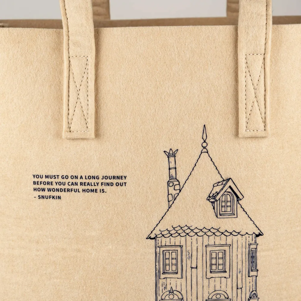 Moominhouse Felt Tote Bag - Muurla