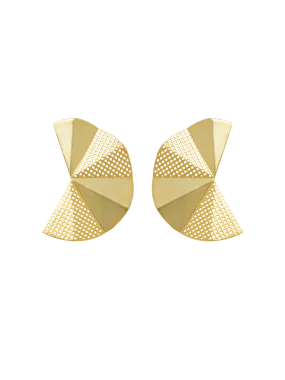 ORIGAMI FAN EARRING