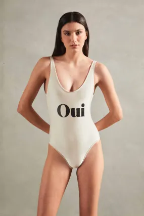 Oui Low-Cut Swimsuit