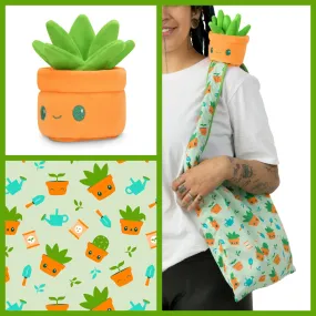 Plushiverse Succulent Garden Plushie Tote Bag