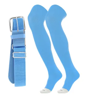 Pro Plus Performance Prosport Over the Knee Socks Belt Combo