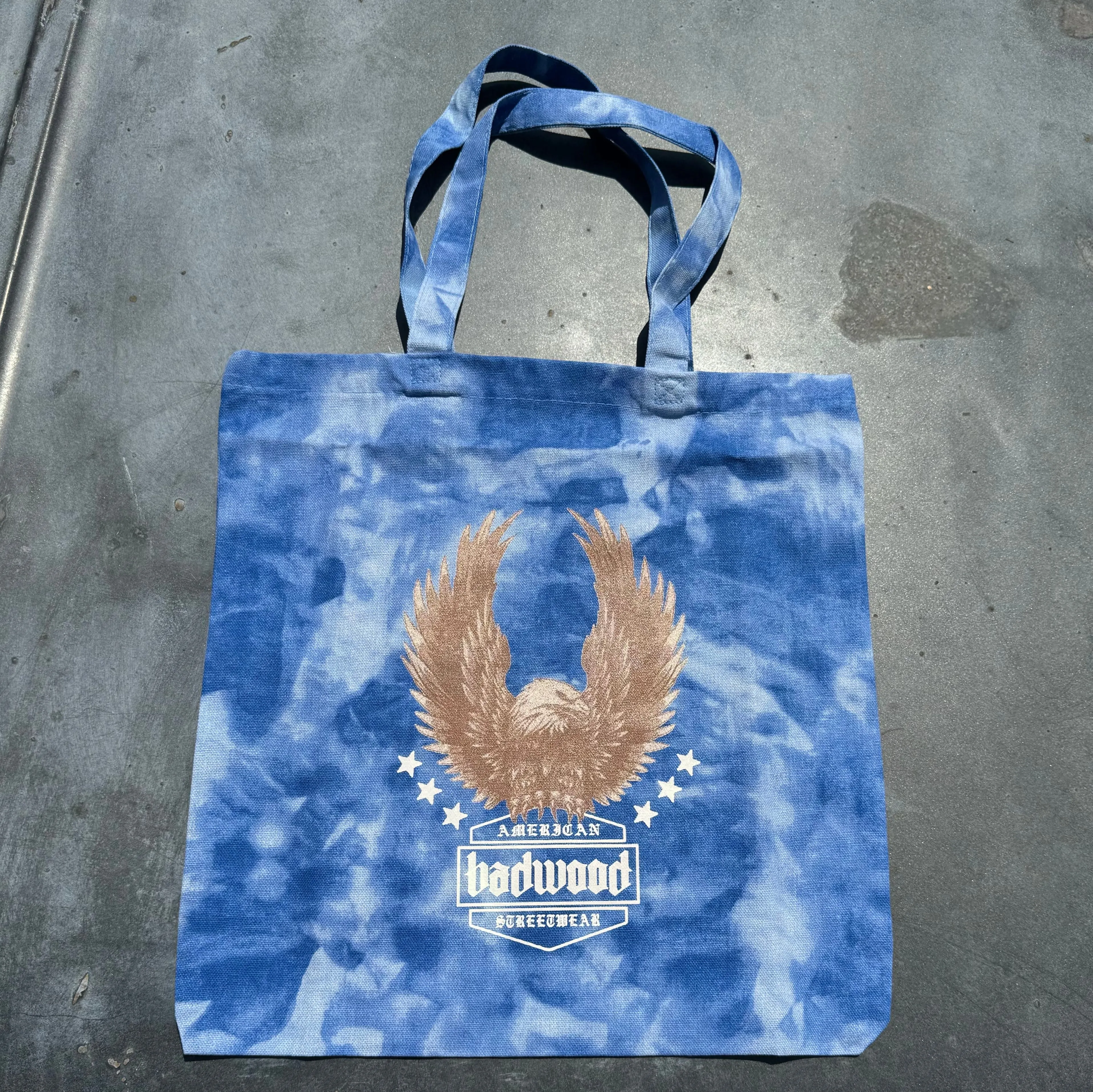 "AMERICAN STREETWEAR" TOTE BAG in BLUE