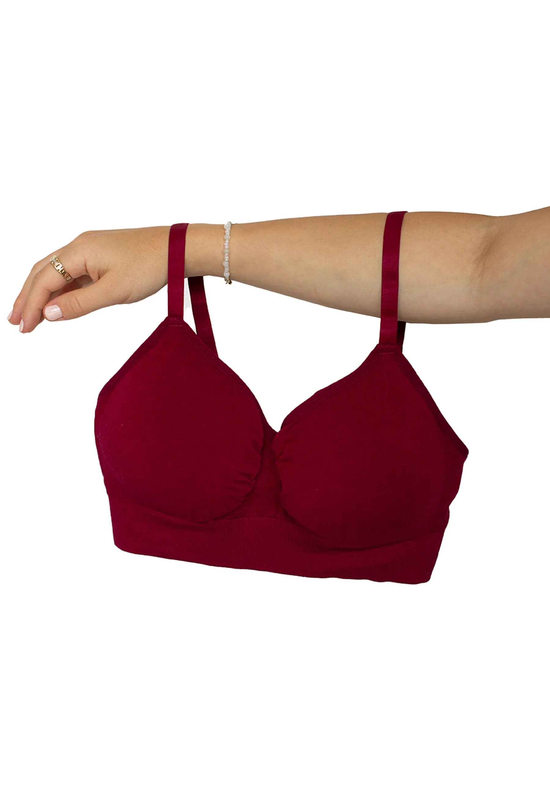 Red Bamboo Nursing Bra   High Cut Undies Set