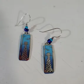 Sunset Over The Water Earrings