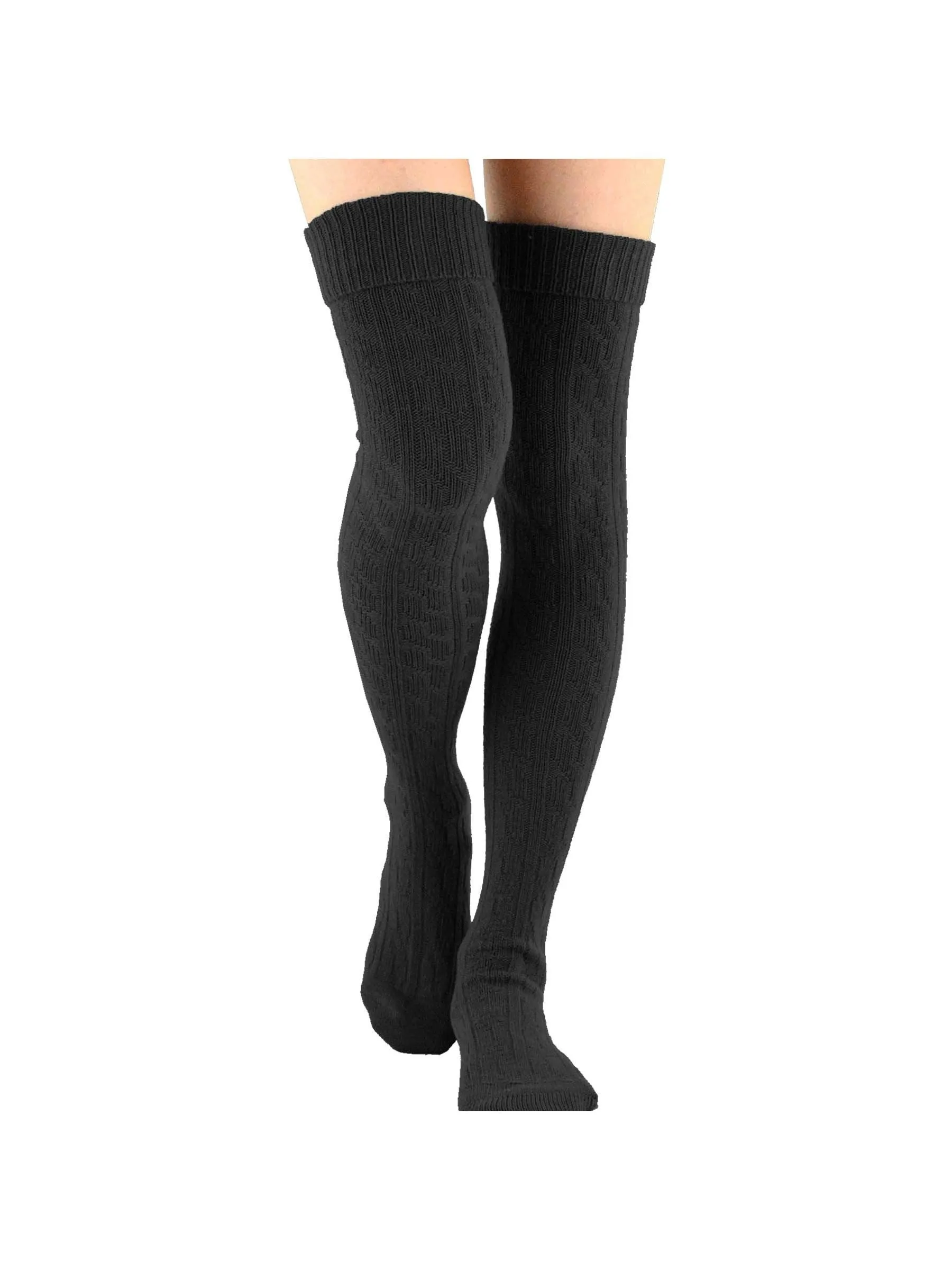 TeeHee Socks Women's Casual Acrylic Over the Knee Assorted 3-Pack (10859)