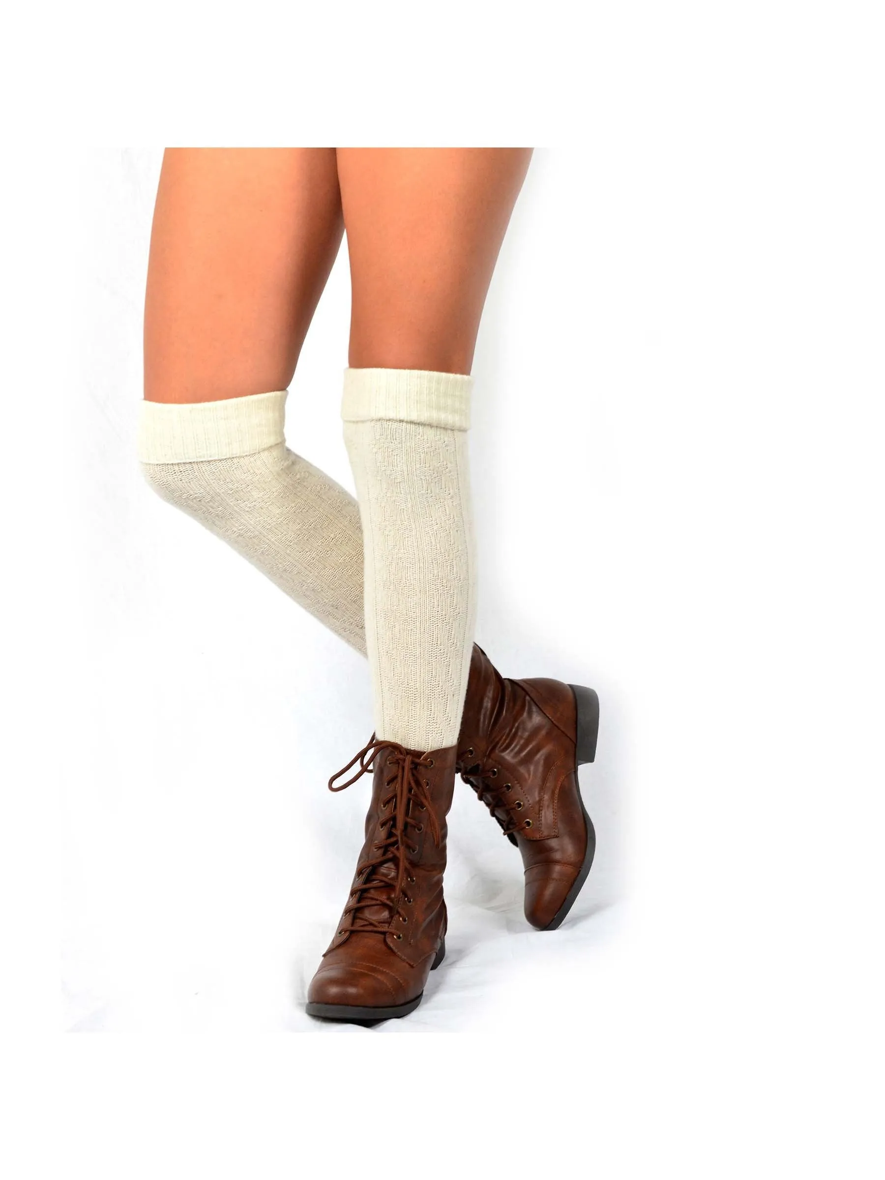 TeeHee Socks Women's Casual Acrylic Over the Knee Assorted 3-Pack (10859)