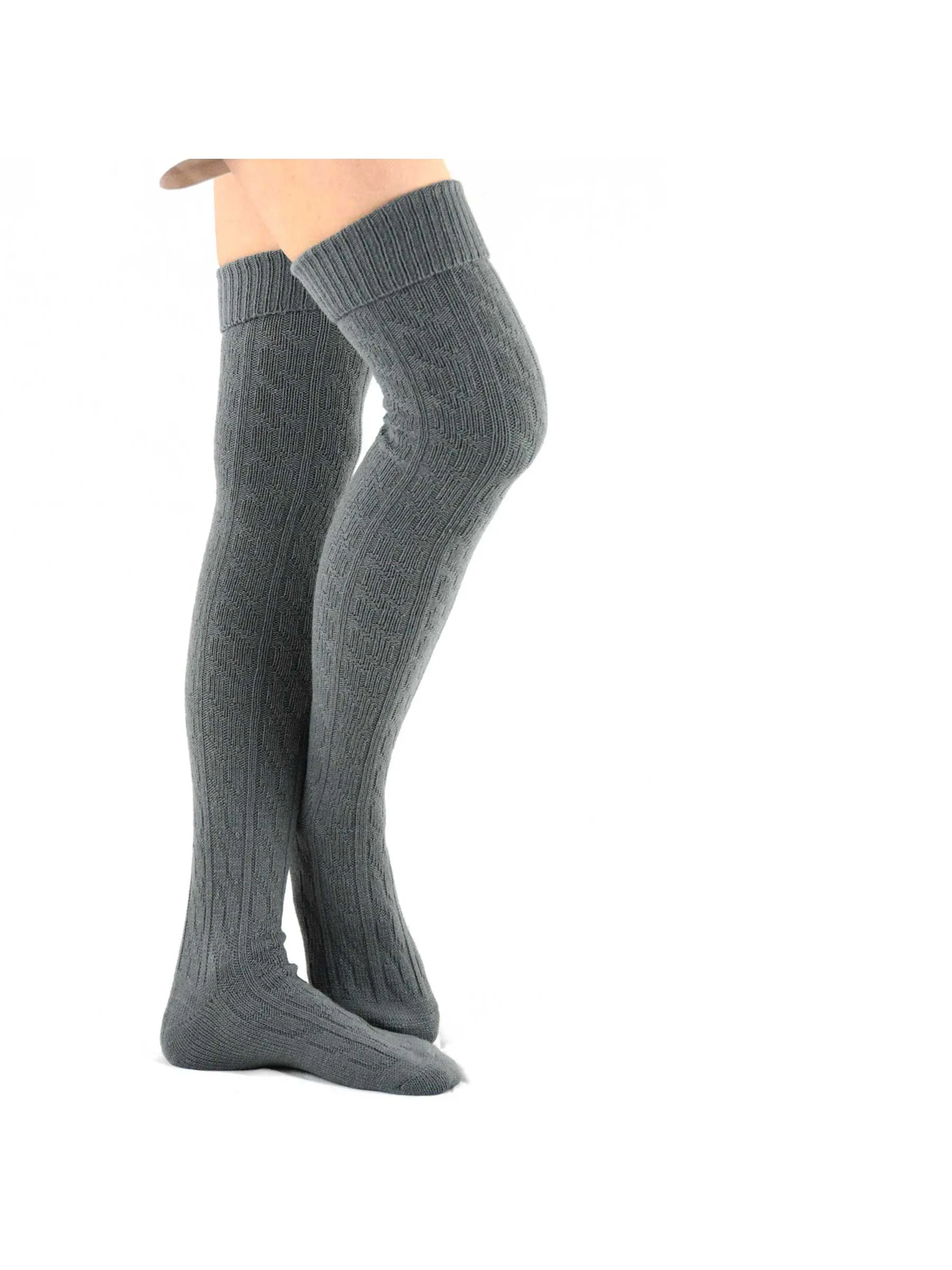 TeeHee Socks Women's Casual Acrylic Over the Knee Assorted 3-Pack (10859)