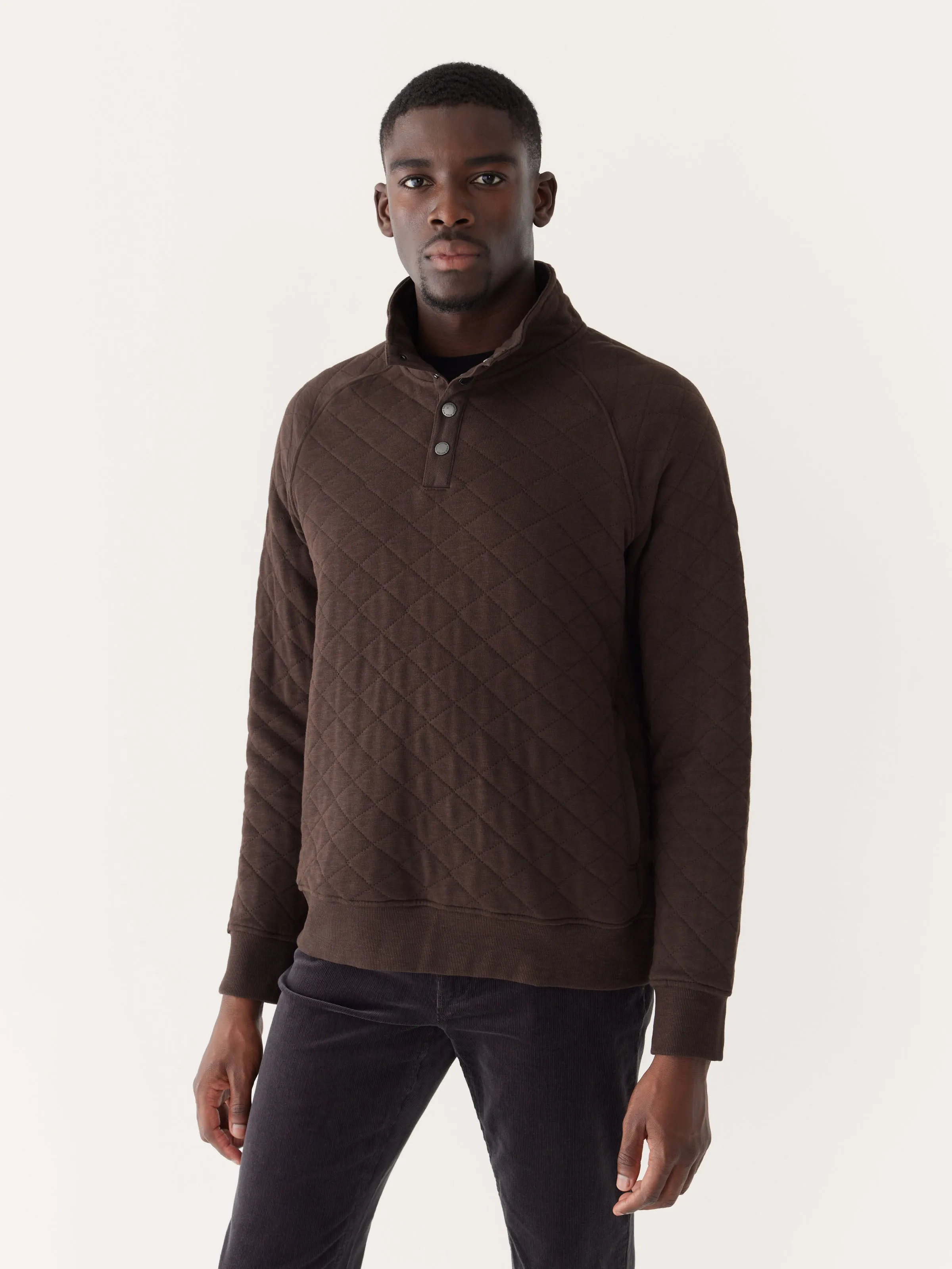 The Quilted Pop-Over in Espresso